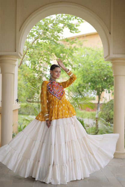 RangBhoomi Navratri Lehenga Choli Collection 2026 – Full-Stitched Festive Set