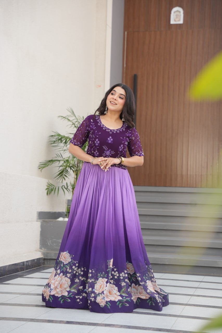 Exquisite Floral Gown