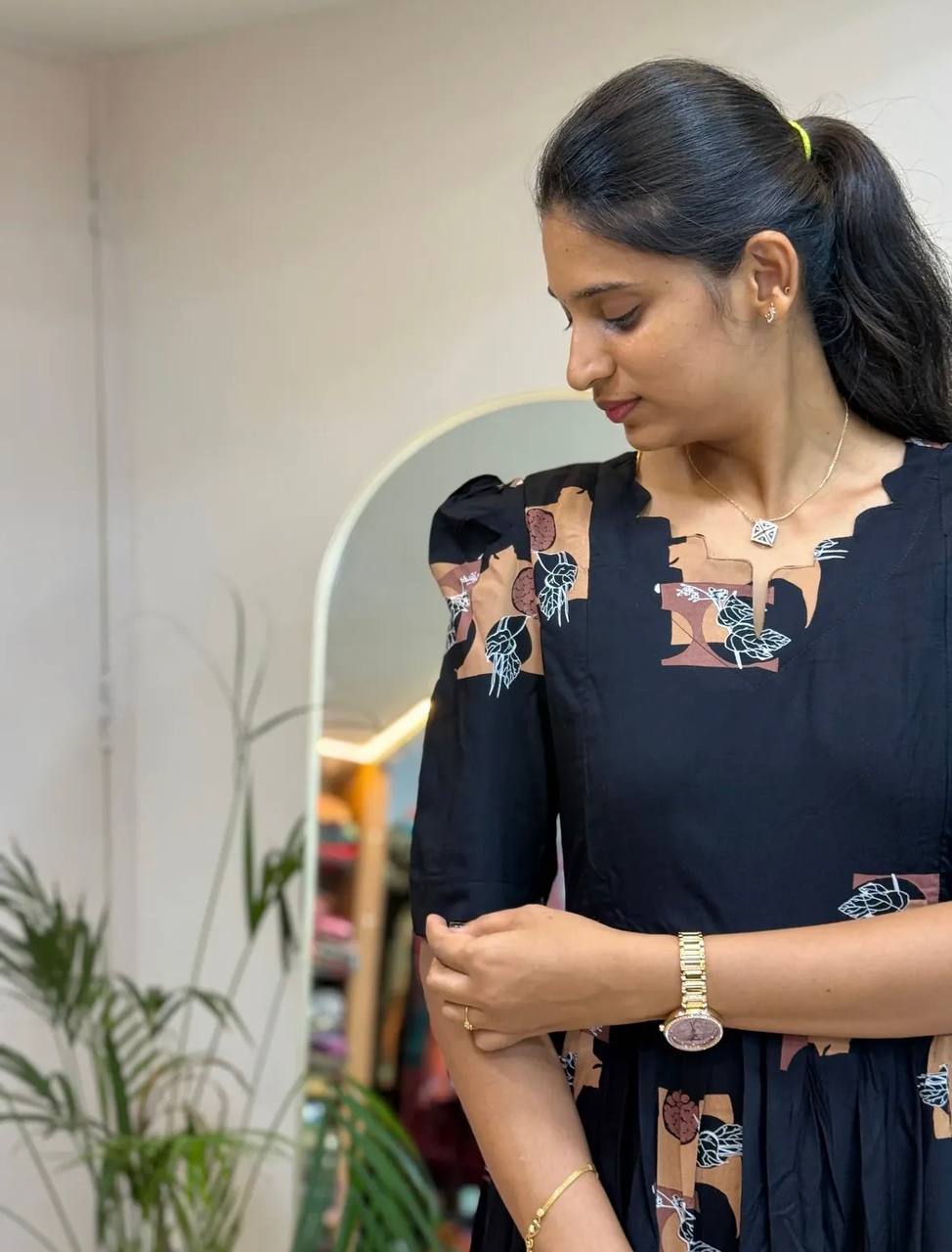 Elegant Soft Cotton Printed Midi Gown - Ultimate Summer Glamour and Comfort