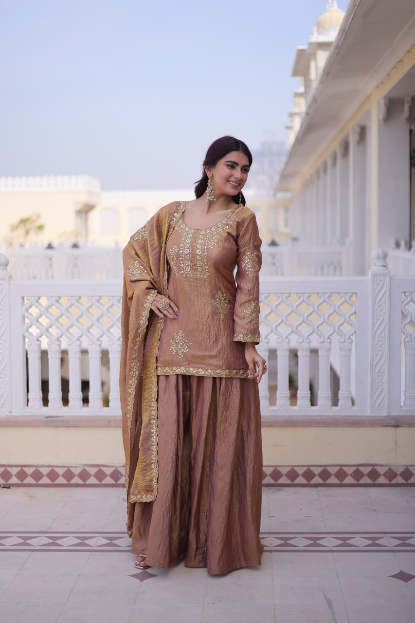 RangBhoomi Premium Designer Ready-to-Wear Top, Sharara, and Dupatta Collection 2026