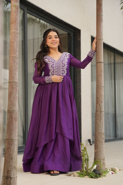 Double Flair Gown - Designer Gown Collection