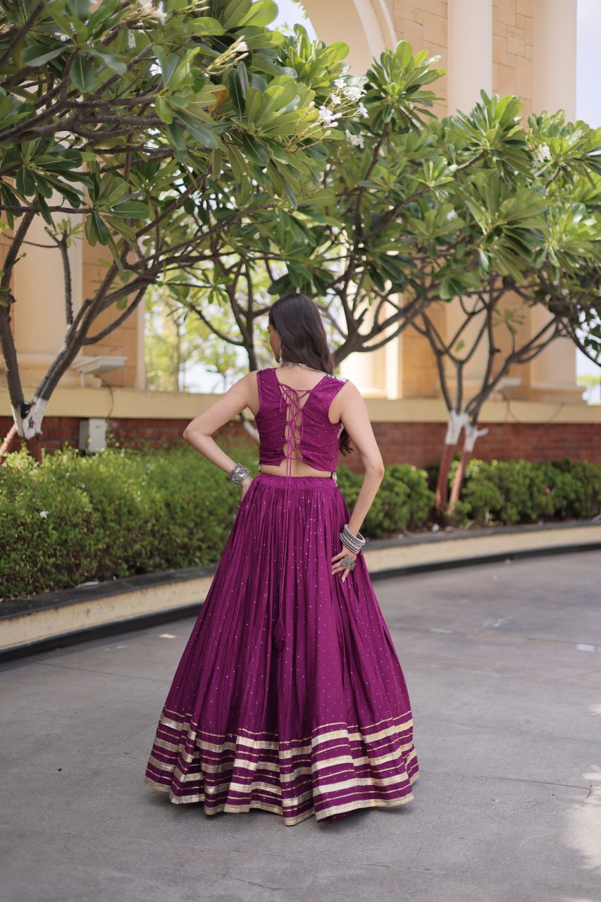 RangBhoomi Navratri Lehenga Choli Collection 2026 — Full-Stitched Mukesh Reyon Set