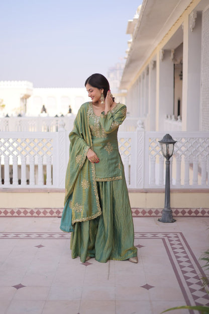 RangBhoomi Premium Designer Ready-to-Wear Top, Sharara, and Dupatta Collection 2026