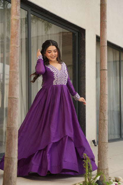 Double Flair Gown - Designer Gown Collection