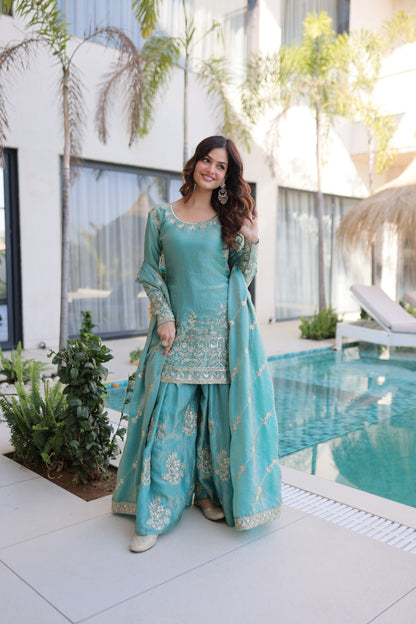 RangBhoomi Premium Designer Ready-to-Wear Top, Sharara, and Dupatta Collection 2026