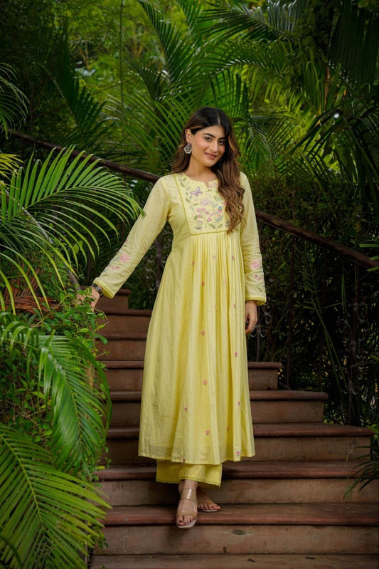 RangBhoomi Elegant Festival Special 3-Piece Chanderi Silk Set with Gorgeous Embroidery and Dupatta