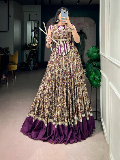 RangBhoomi Embroidered Mirror Lehenga Set — Navratri Collection 2026