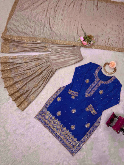 Introducing the New RangBhoomi SP Series: Elegant Chinon Silk Ensemble with Realistic Modeling
