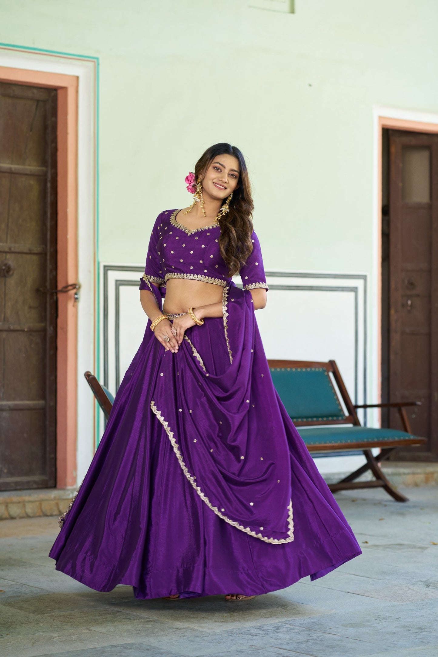 Glimmer Royale Embroidered Lehenga Set