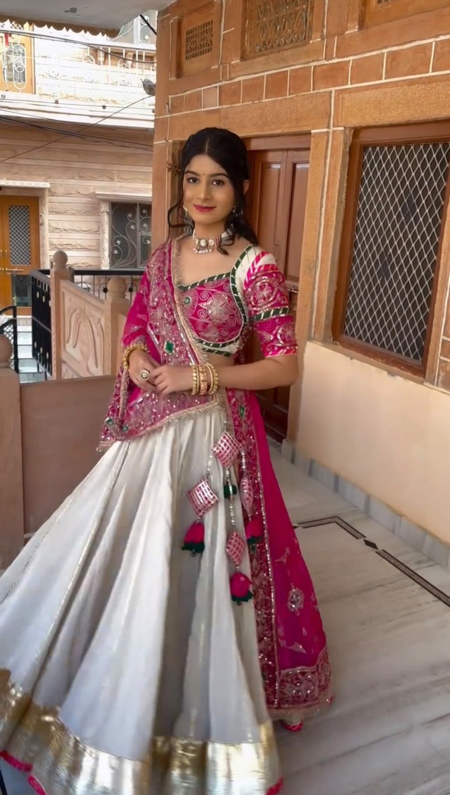 RangBhoomi Elegant Navratri Special Lehenga Choli Set with Heavy Embroidery and Premium Fabrics