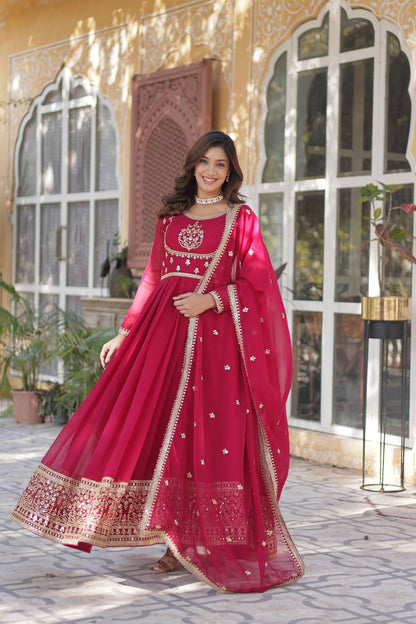 Indian Wedding Gown with Dupatta - Party Wear 2025