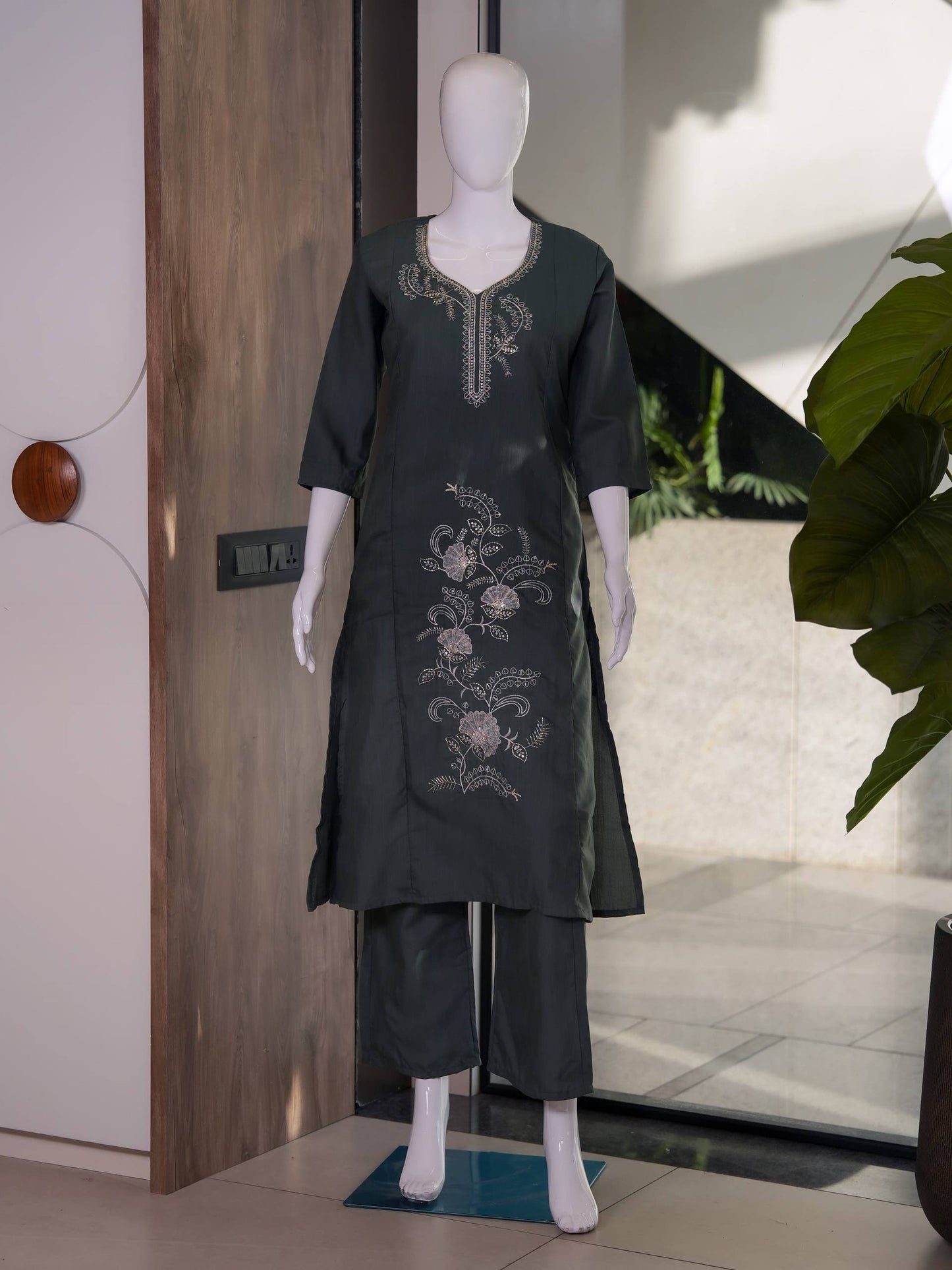 RangBhoomi Premium Cotton 60-60 Kurti & Plazo Set