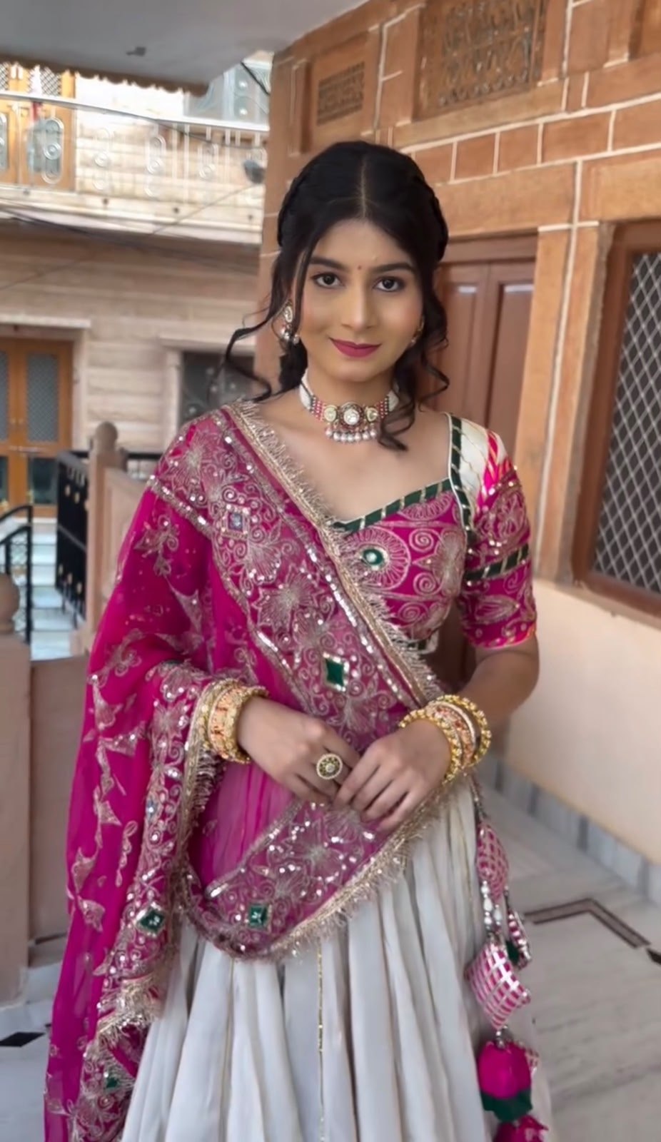 RangBhoomi Elegant Navratri Special Lehenga Choli Set with Heavy Embroidery and Premium Fabrics