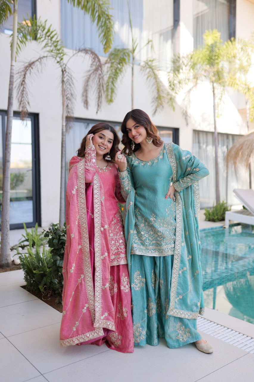 RangBhoomi Premium Designer Ready-to-Wear Top, Sharara, and Dupatta Collection 2026