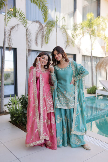 RangBhoomi Premium Designer Ready-to-Wear Top, Sharara, and Dupatta Collection 2026