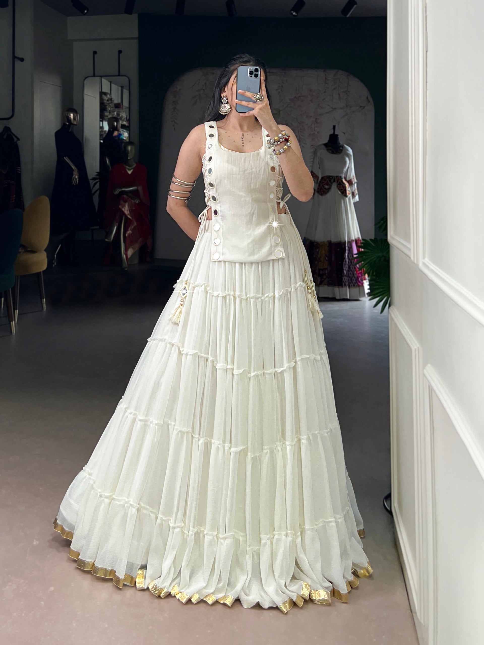 RangBhoomi Navratri 2026 Elegant Feather-Light Lehenga Set