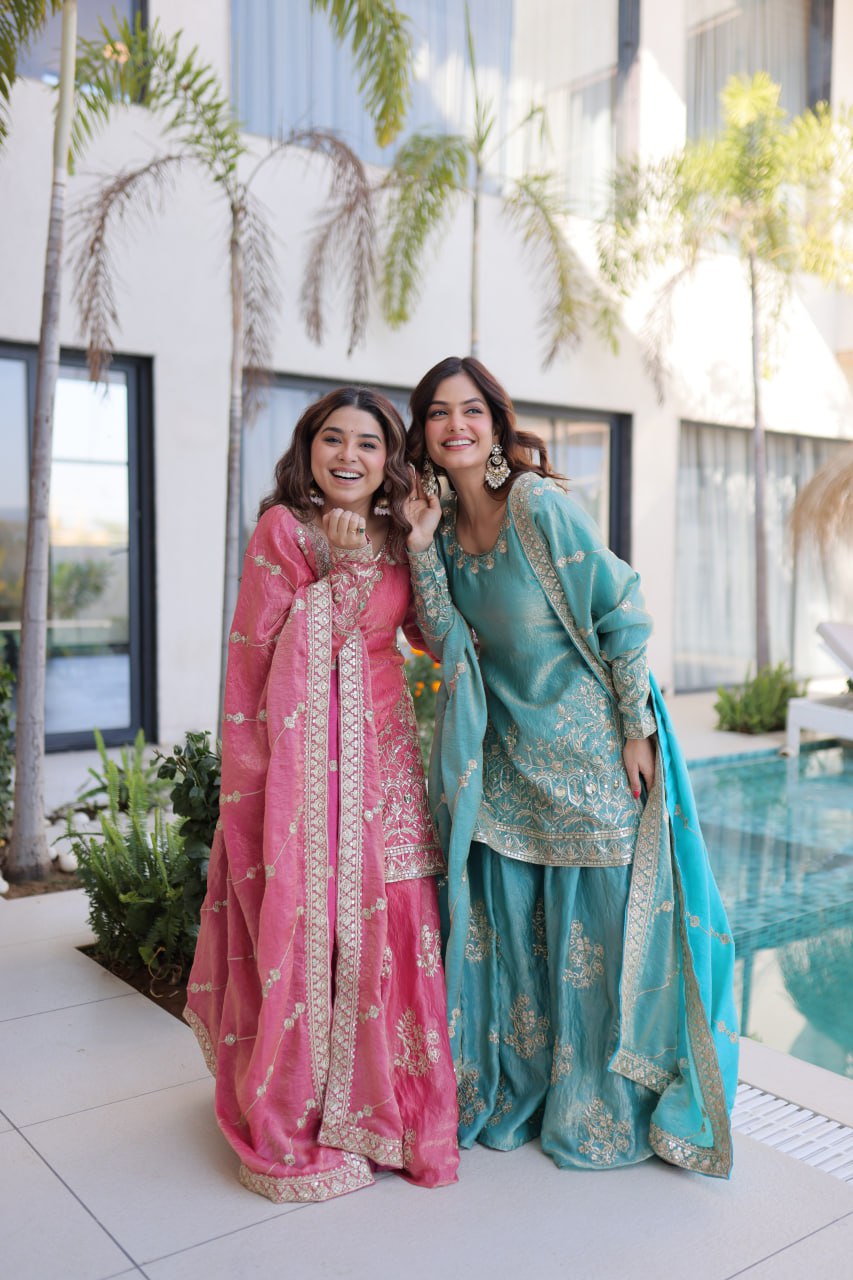 RangBhoomi Premium Designer Ready-to-Wear Top, Sharara, and Dupatta Collection 2026
