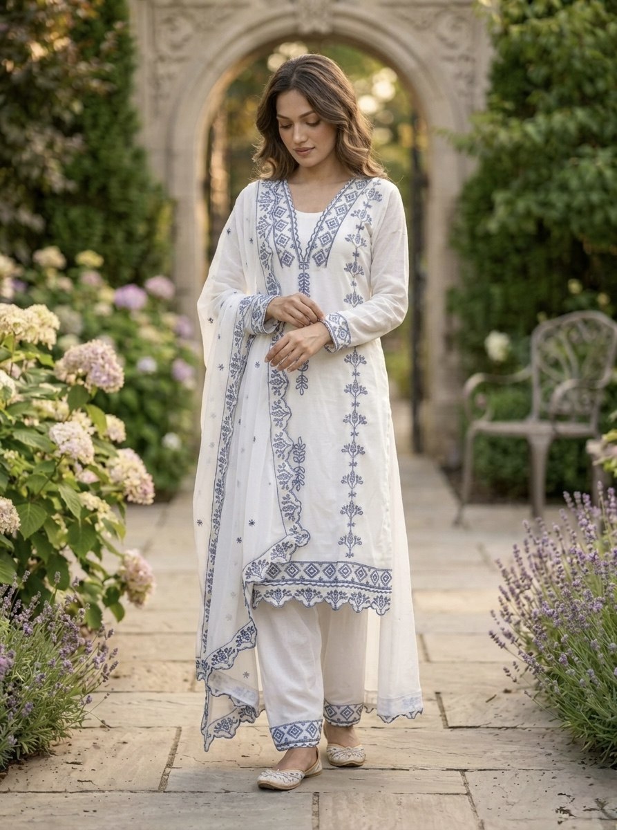 RangBhoomi Premium Ready-to-Wear Top, Bottom, and Dupatta Collection 2026 – Elegant 3-Piece Set