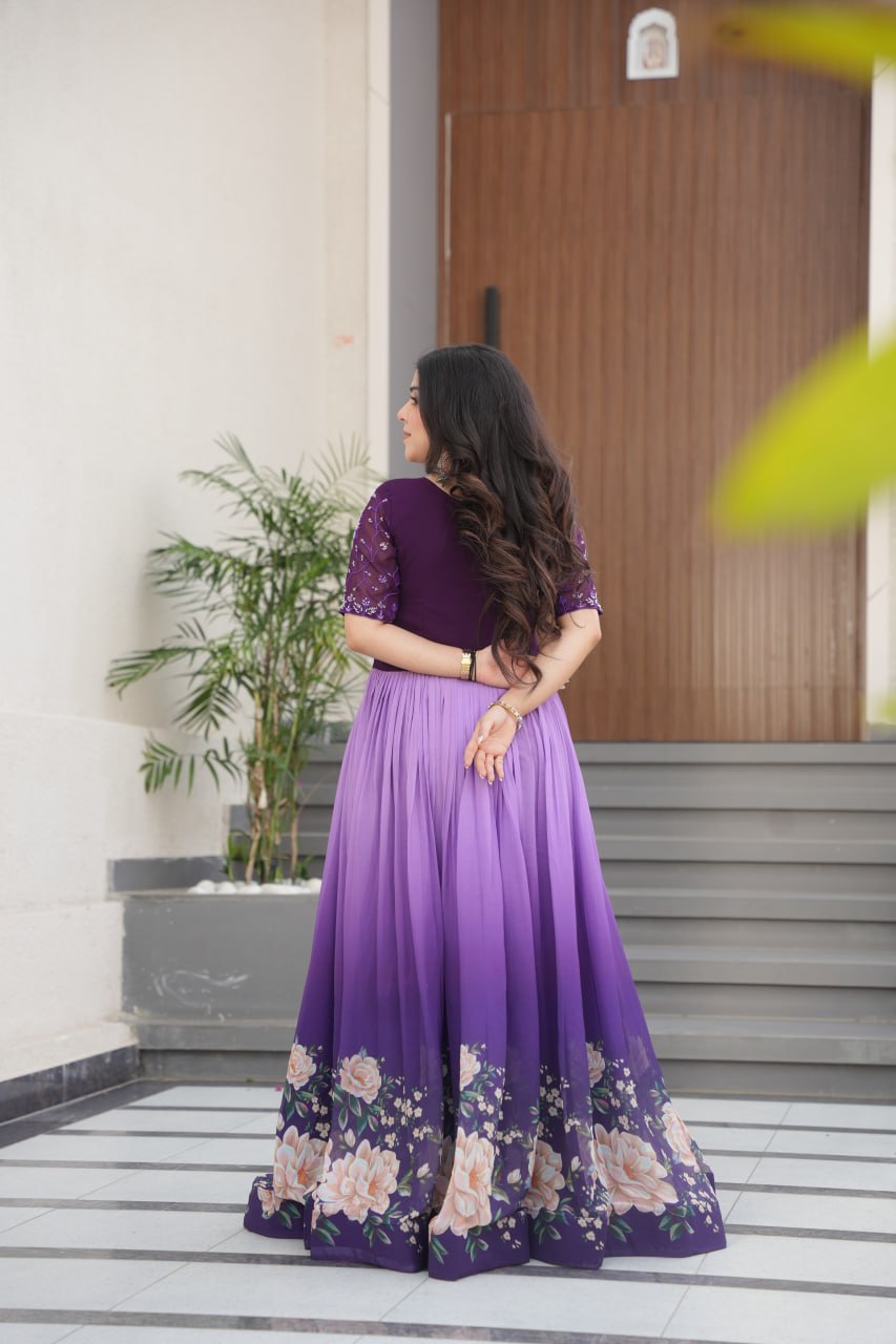 Exquisite Floral Gown