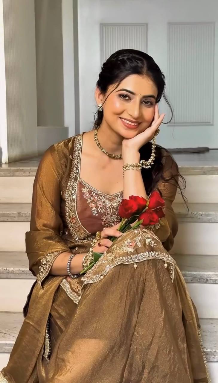 RangBhoomi NC Moss Designer Embroidered Top-Bottom & Dupatta Set — Fully Stitched Ready to Wear