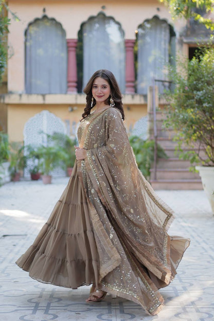 Full Flair Gown: Indian Wedding & Party Wear