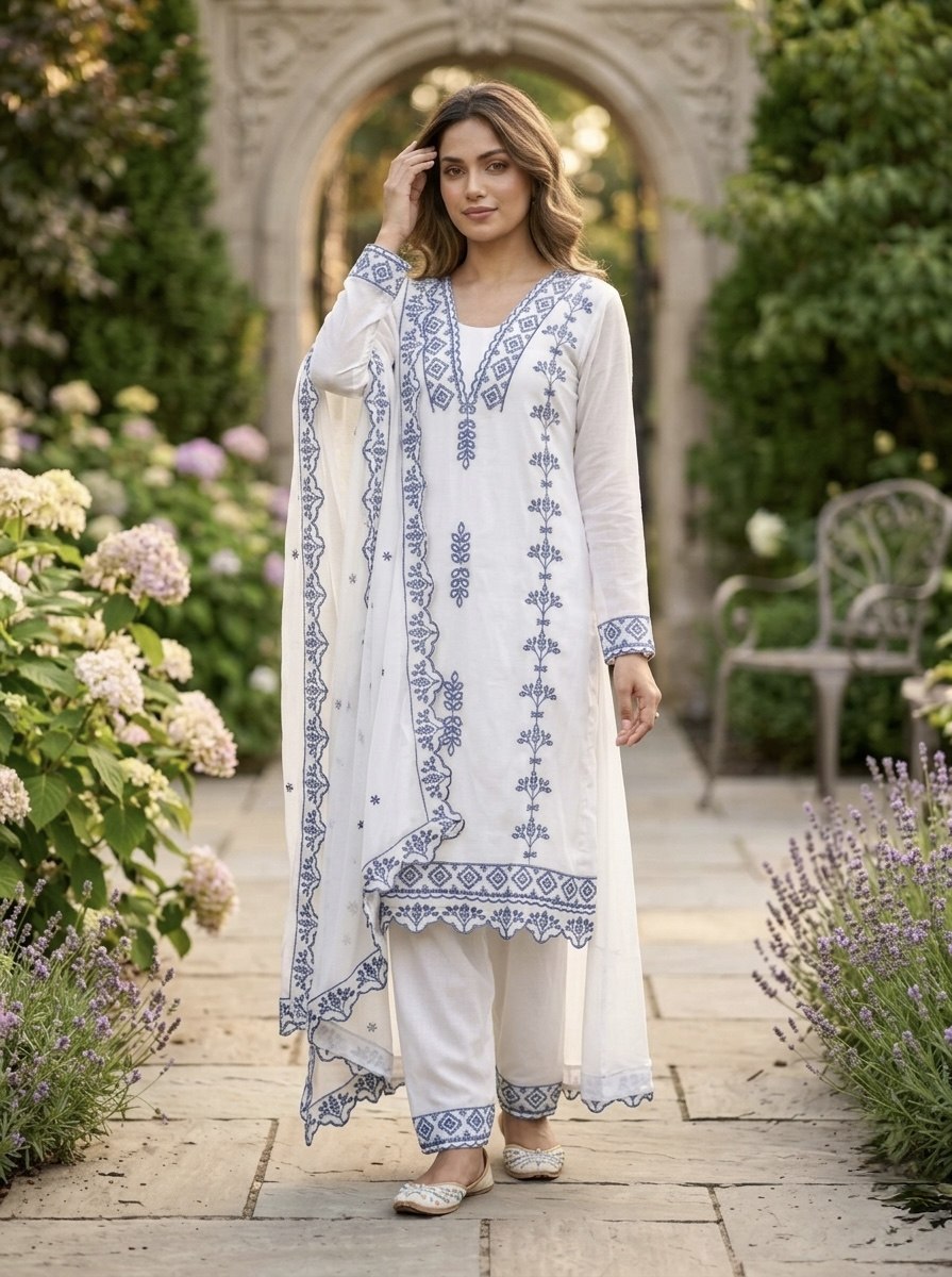 RangBhoomi Premium Ready-to-Wear Top, Bottom, and Dupatta Collection 2026 – Elegant 3-Piece Set