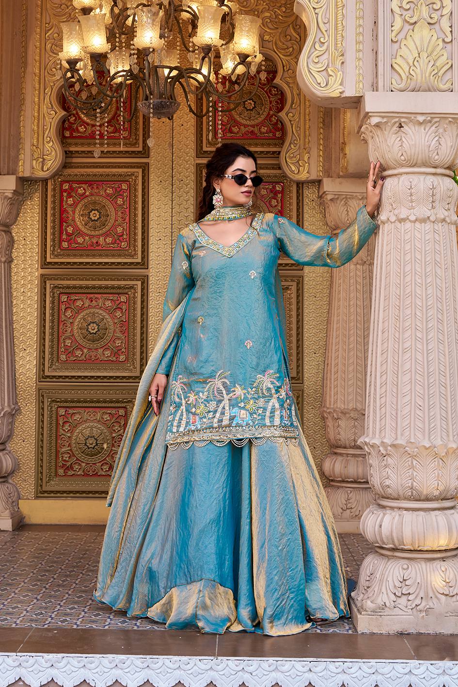 RangBhoomi Exclusive Festival Collection: Elegant Lehenga Choli with Heavy Embroidery