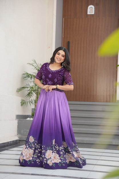 Exquisite Floral Gown
