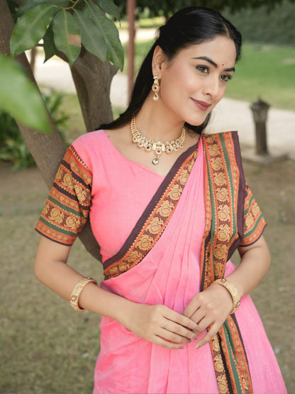 Pure Chanderi Cotton Lehenga Set for Timeless Elegance and Comfort