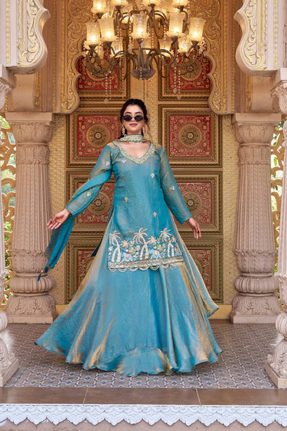 RangBhoomi Exclusive Festival Collection: Elegant Lehenga Choli with Heavy Embroidery