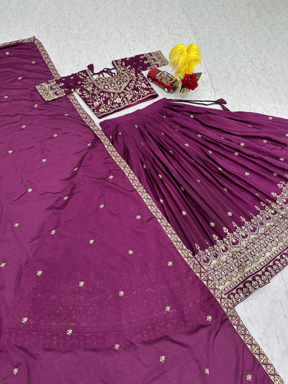 RangBhoomi New Festival Lehenga Choli with Heavy Embroidery and Sequence Work