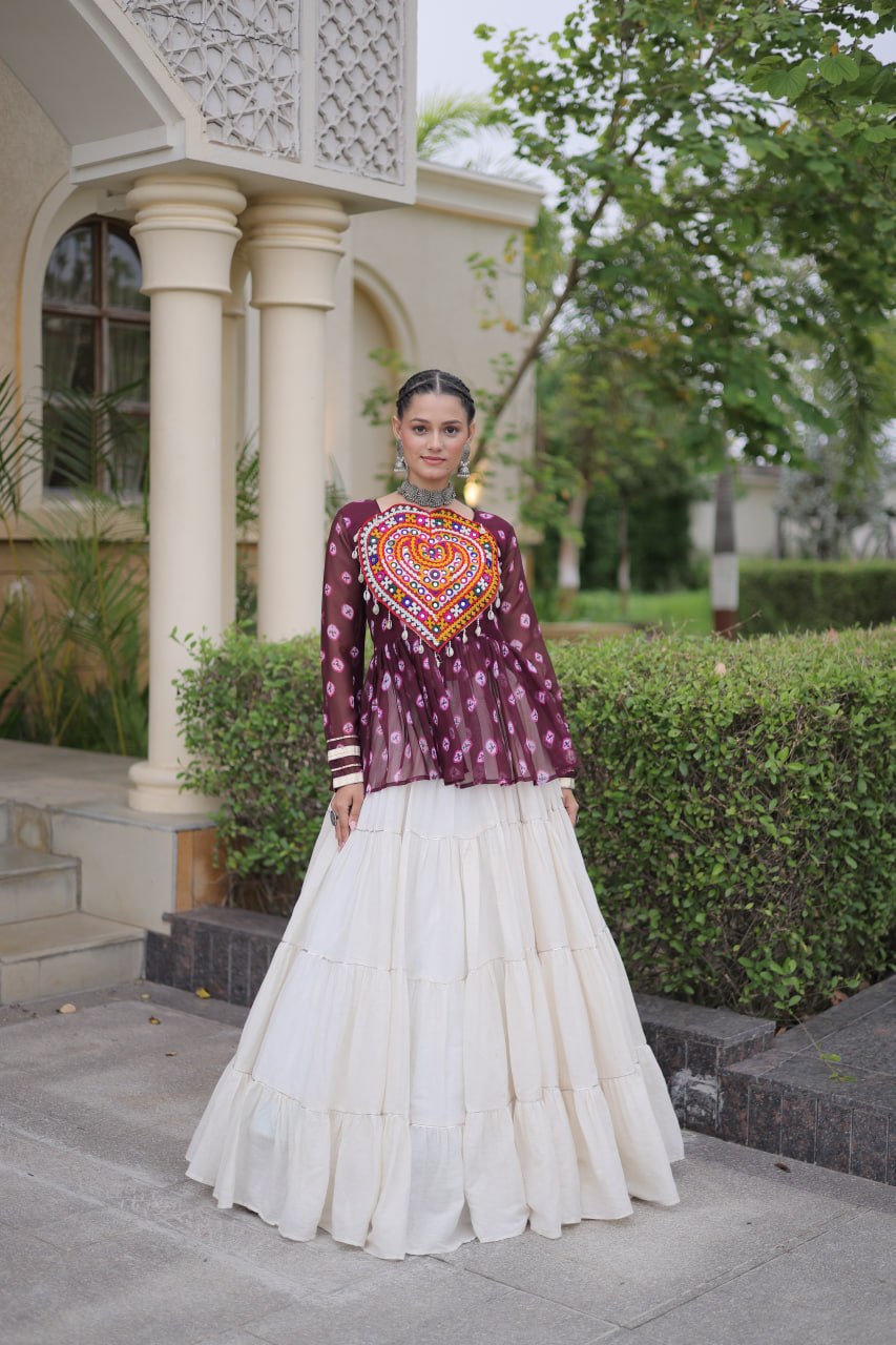 RangBhoomi Navratri Lehenga Choli Collection 2026 – Full-Stitched Festive Set