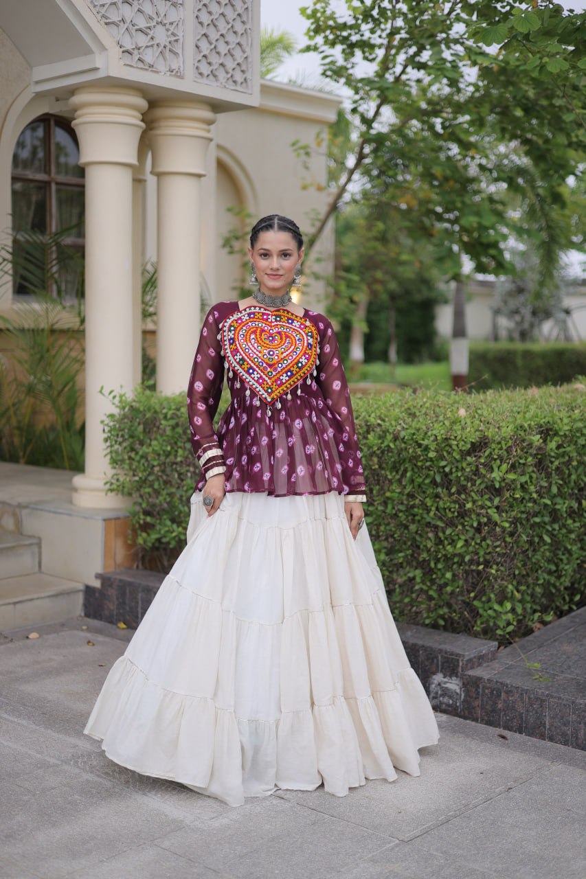 RangBhoomi Navratri Lehenga Choli Collection 2026 – Full-Stitched Festive Set