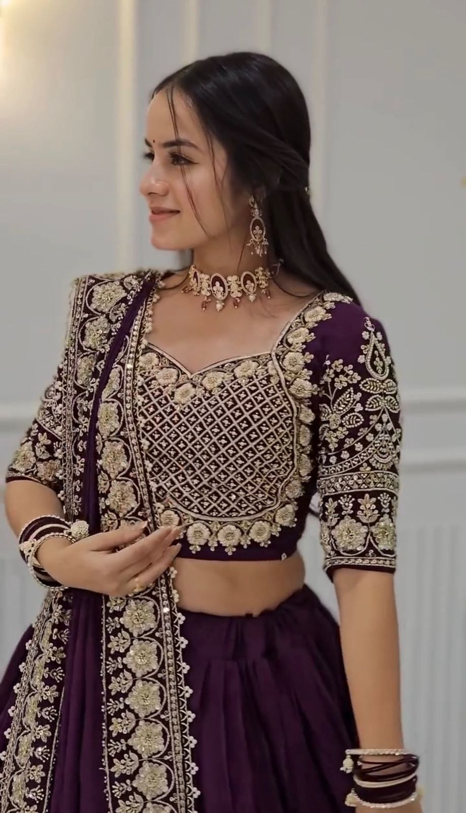Elegant Festival Collection Lehenga Choli Set with Rich Embroidery and Glittering Sequins