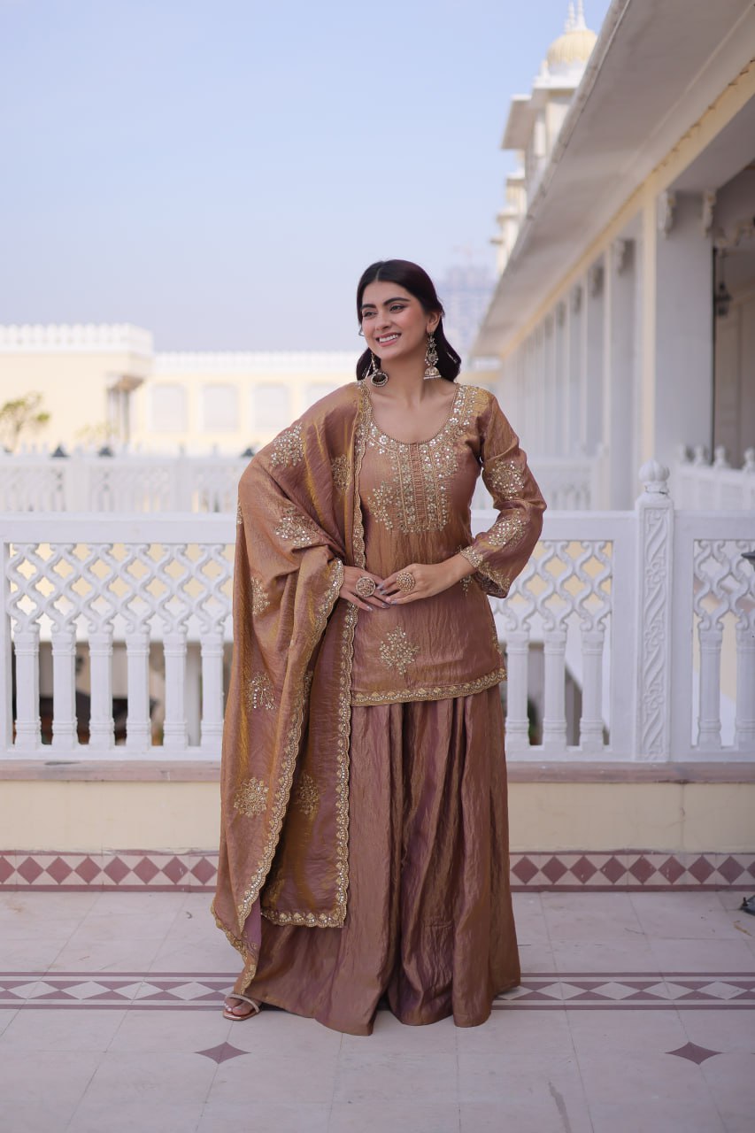 RangBhoomi Premium Designer Ready-to-Wear Top, Sharara, and Dupatta Collection 2026