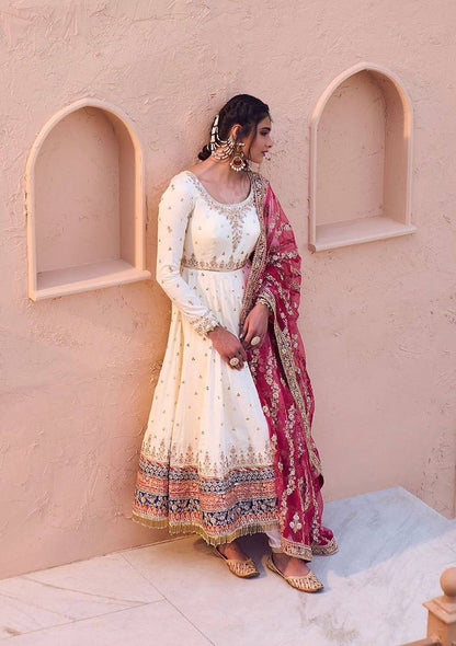 Elegant Party Wear Heavy Faux Georgette Gown with Embroidered Dupatta and Bottom Set