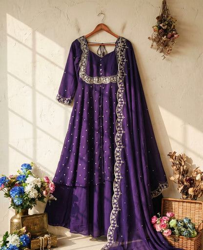 Elegant Skirt and Cape Ensemble for Modern and Traditional Fashion