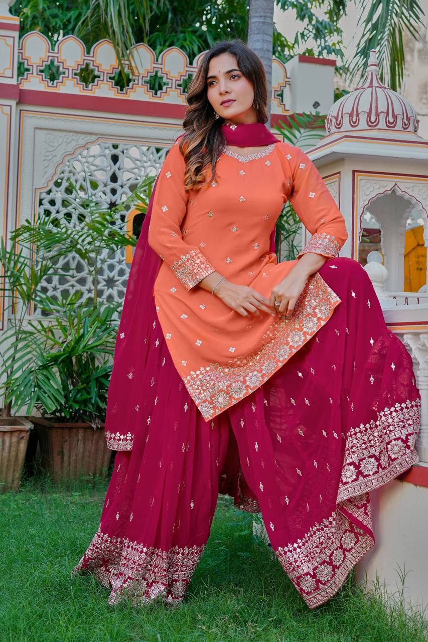 Premium Designer SP Series Ensemble – Real-Model Showcase by RangBhoomi