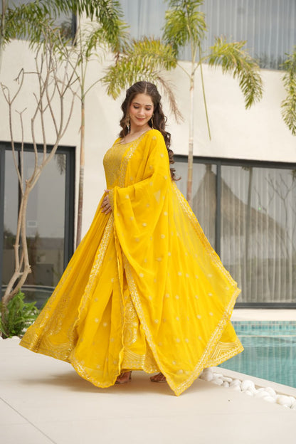 Elegant Designer Gown for Indian Celebrations