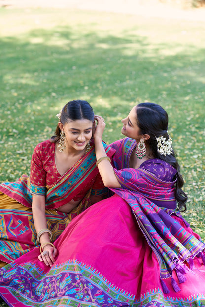 Elegant Tasar Silk Lehenga Choli Set for Festive Celebrations