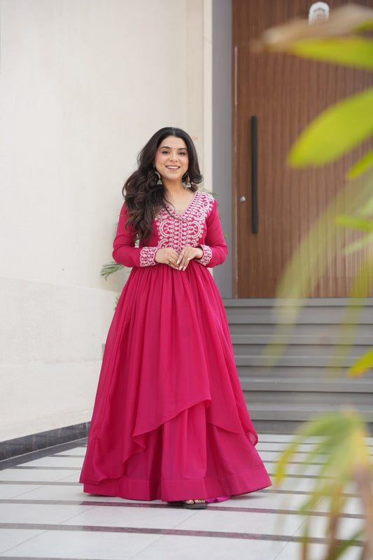 Double Flair Gown - Designer Gown Collection