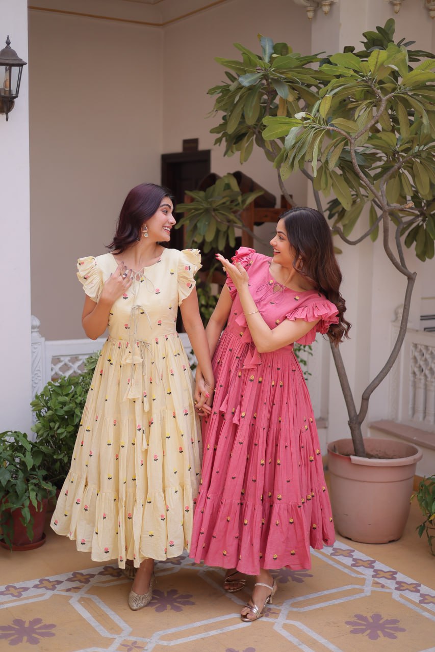 RangBhoomi Premium Designer Ready-Made Cotton Embroidered Kurti Collection 2026