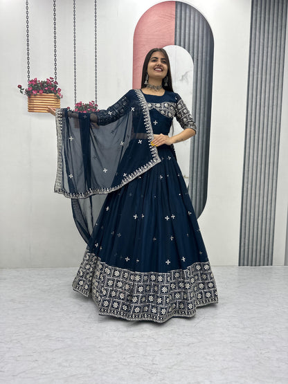 Exclusive Wedding Special Lehenga Choli by Tapi Creation – Elegant Fox Georgette Ensemble
