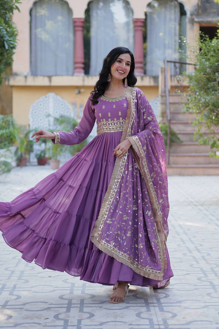 Full Flair Gown: Indian Wedding & Party Wear