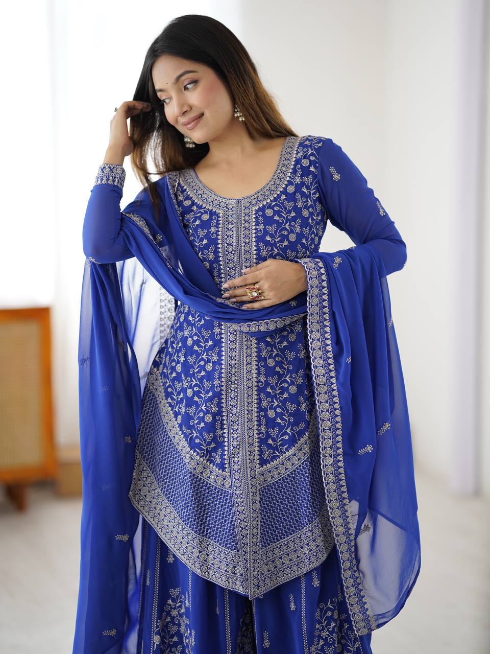 Premium Brand Wear Collection Featuring Real-Model Photography – Elegant Festive and Party Outfit