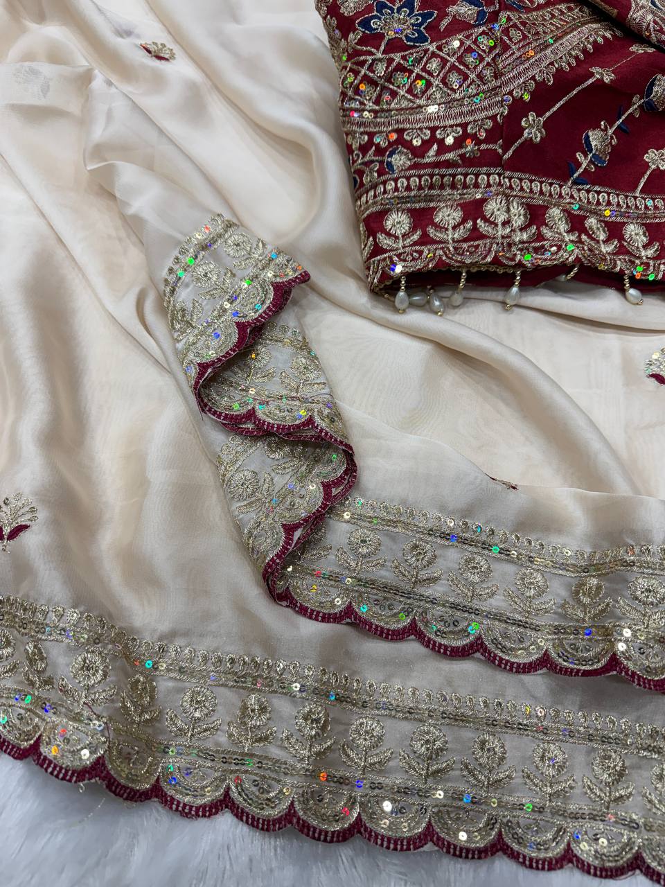 Elegant Designer Saree Collection Featuring Soft Rangoli Silk and Exquisite Sequins Embroidery