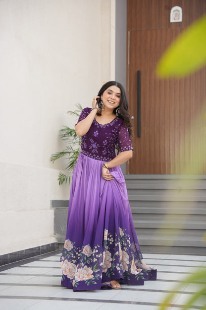 Exquisite Floral Gown