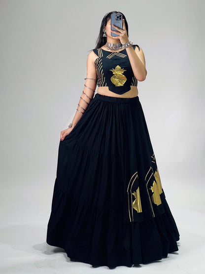 RangBhoomi CHITRA Ethnic Cotton Lehenga Set — Navratri Collection