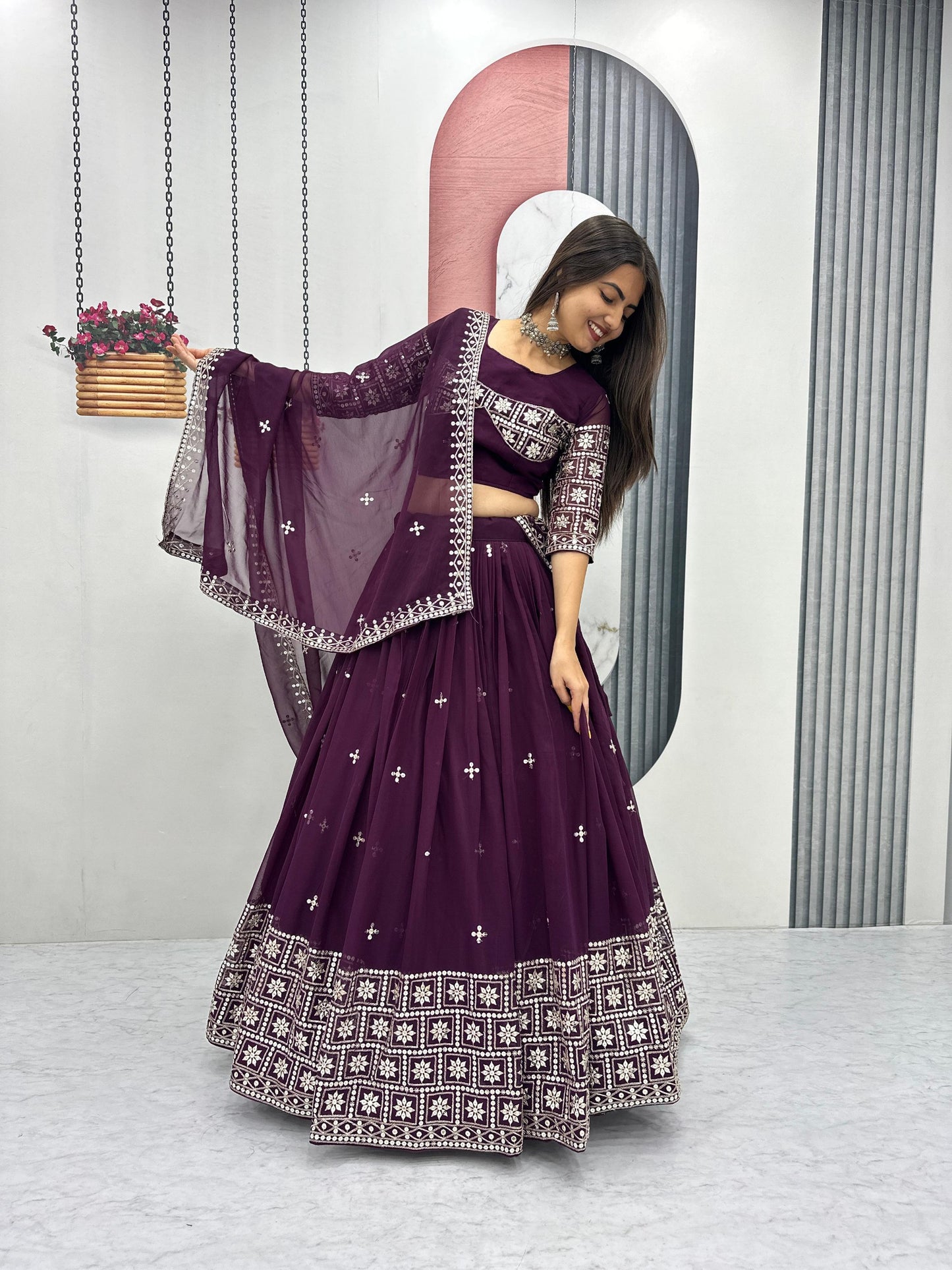 Exclusive Wedding Special Lehenga Choli by Tapi Creation – Elegant Fox Georgette Ensemble