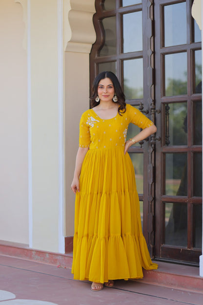 Elegant Readymade Gown - Designer Collection